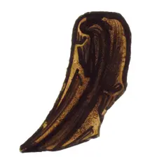 Glass Fragment, French, 12th-14th century. Creator: Unknown