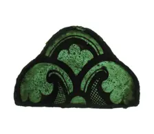 Glass Fragment, French, 12th-14th century. Creator: Unknown