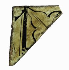 Glass Fragment, French, 12th-15th century (?). Creator: Unknown