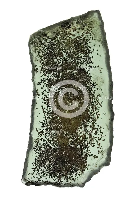 Glass Fragment, French, 12th century. Creator: Unknown.