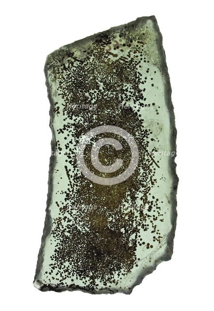 Glass Fragment, French, 12th century. Creator: Unknown.