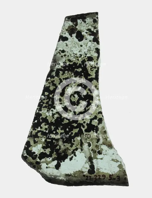 Glass Fragment, French, 12th century. Creator: Unknown.