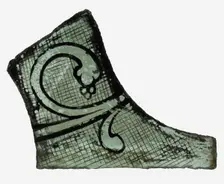 Glass Fragment, French (?), 13th-14th century. Creator: Unknown