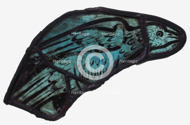 Glass Fragment, French (?), 13th-14th century. Creator: Unknown.