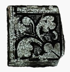 Glass Fragment, French, 13th century. Creator: Unknown