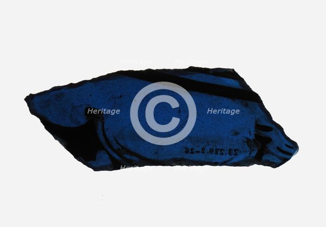 Glass Fragment, French, 13th century. Creator: Unknown.