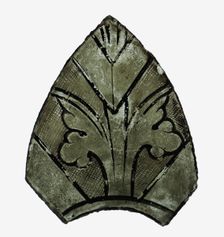 Glass Fragment, French, 13th century. Creator: Unknown