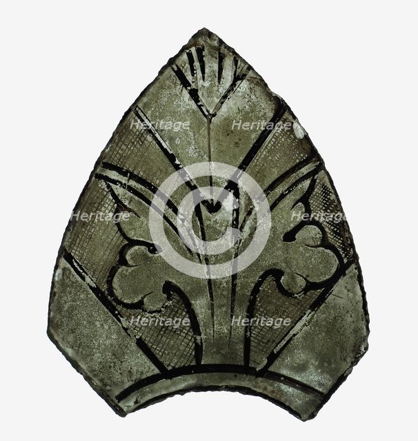 Glass Fragment, French, 13th century. Creator: Unknown.