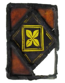 Glass Fragment, French, 13th century. Creator: Unknown