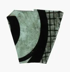 Glass Fragment, French, 13th century. Creator: Unknown