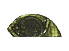 Glass Fragment, French, 13th century. Creator: Unknown