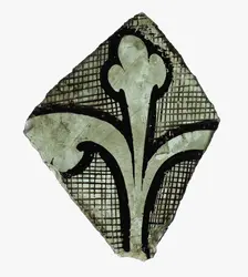 Glass Fragment, French, 13th century. Creator: Unknown