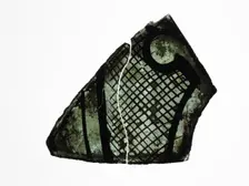 Glass Fragment, French, 13th century. Creator: Unknown