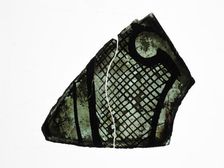 Glass Fragment, French, 13th century. Creator: Unknown