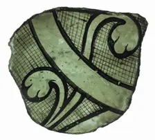 Glass Fragment, French or British, ca. 1300. Creator: Unknown