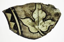 Glass Fragment, French or British, ca.1300. Creator: Unknown