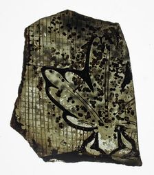 Glass Fragment, French or British, early 14th century. Creator: Unknown