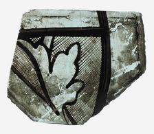 Glass Fragment, French or British, late 13th century. Creator: Unknown