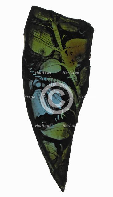 Glass Fragment, French (?), ca. 1500. Creator: Unknown.