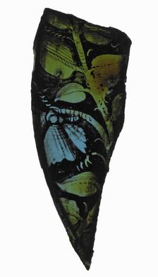 Glass Fragment, French (?), ca. 1500. Creator: Unknown