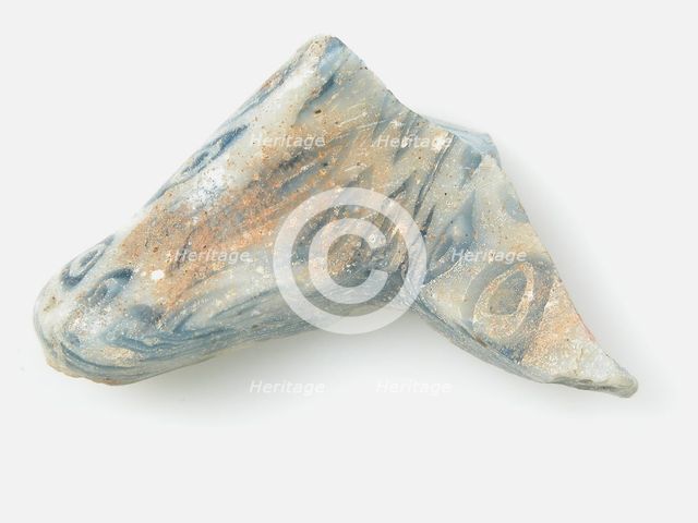 Glass Fragment from a Vessel, Coptic, 4th-early 5th century. Creator: Unknown.