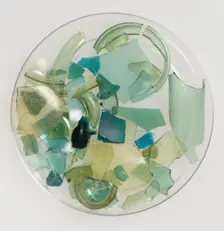 Glass Fragments, Coptic, 4th-7th century. Creator: Unknown