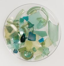 Glass Fragments, Coptic, 4th-7th century. Creator: Unknown