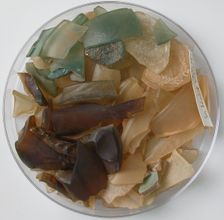 Glass Fragments, Coptic, 4th-7th century. Creator: Unknown