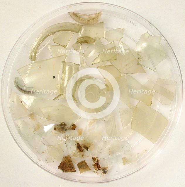 Glass Fragments, Coptic, 4th-7th century. Creator: Unknown.