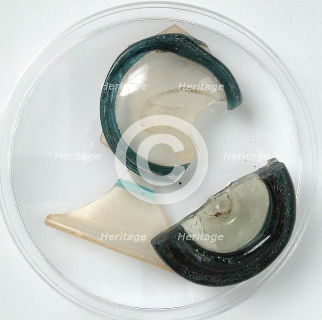 Glass Fragments, Coptic, 4th-7th century. Creator: Unknown.