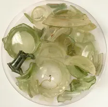 Glass Fragments, Coptic, 4th-7th century. Creator: Unknown