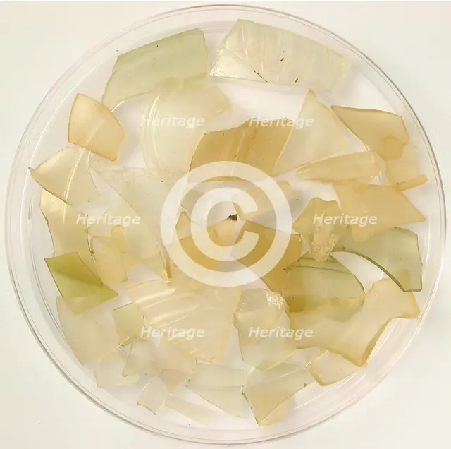 Glass Fragments, Coptic, 4th-7th century. Creator: Unknown.