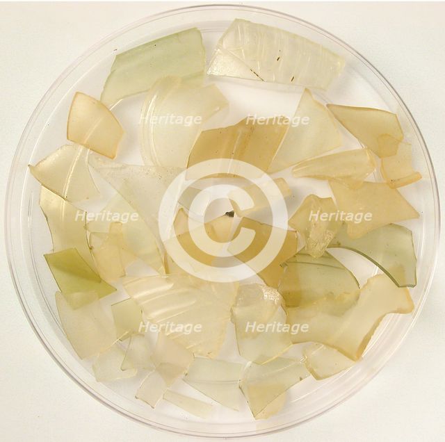 Glass Fragments, Coptic, 4th-7th century. Creator: Unknown.