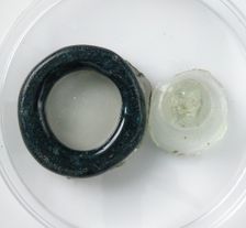 Glass Fragments, Coptic, 4th-7th century. Creator: Unknown