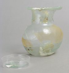 Glass Fragments, Coptic, 4th century. Creator: Unknown