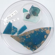 Glass Fragments, Coptic, 4th century. Creator: Unknown