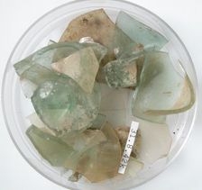 Glass Fragments, Coptic, 4th century. Creator: Unknown