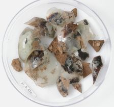 Glass Fragments, Coptic, 4th century. Creator: Unknown