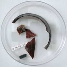 Glass Fragments, Coptic, 4th century. Creator: Unknown