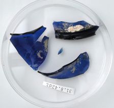 Glass Fragments, Coptic, 4th century. Creator: Unknown