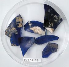 Glass Fragments, Coptic, 4th century. Creator: Unknown