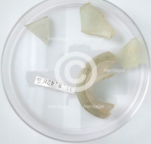 Glass Fragments, Coptic, 4th century. Creator: Unknown.