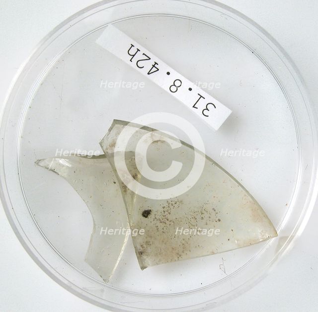 Glass Fragments, Coptic, 4th century. Creator: Unknown.