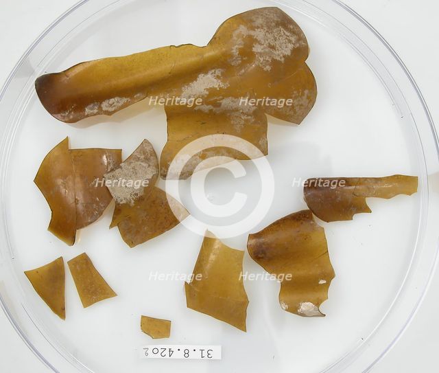 Glass Fragments, Coptic, 4th century. Creator: Unknown.
