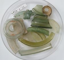 Glass Fragments, Coptic, 4th century. Creator: Unknown
