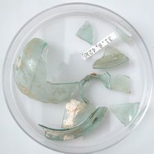 Glass Fragments, Coptic, 4th century. Creator: Unknown