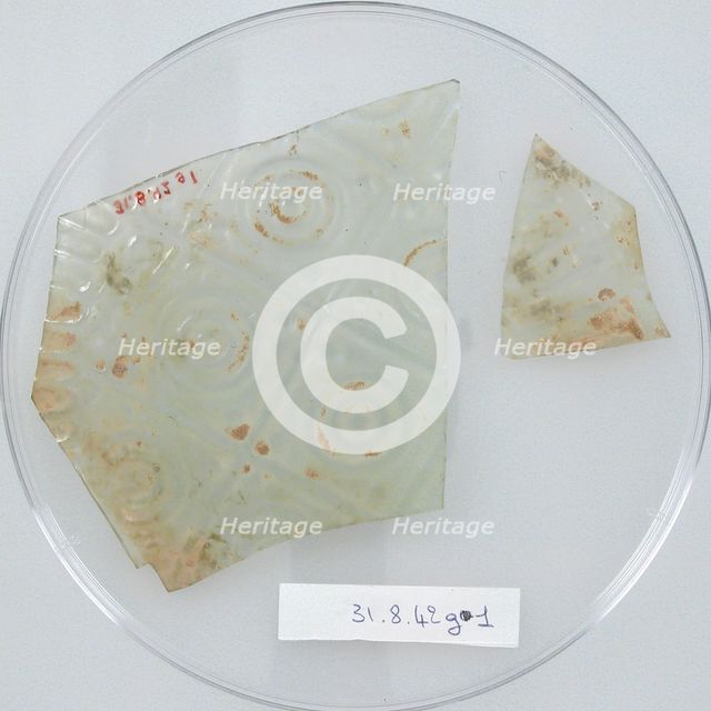Glass Fragments, Coptic, 4th century. Creator: Unknown.