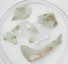 Glass Fragments, Coptic, 4th century. Creator: Unknown