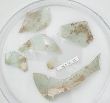 Glass Fragments, Coptic, 4th century. Creator: Unknown