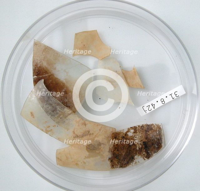 Glass Fragments, Coptic, 4th century. Creator: Unknown.